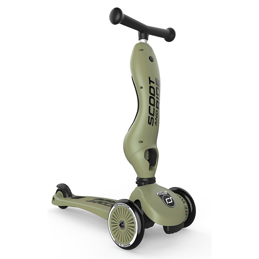 Highwaykick 1 Push & Go de Scoot & Ride en color Olive 
