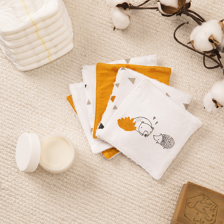 Pack de 6 toallitas lavables de algodón Nos Petits Amis 
