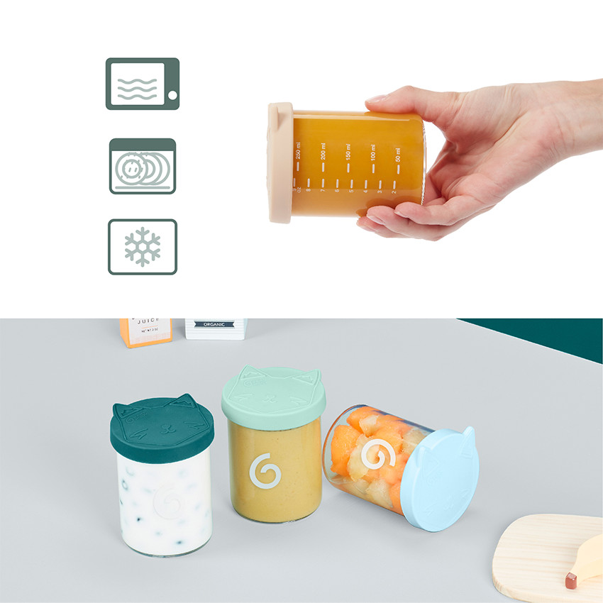 Lote de 6 botes de conservación Isy Bowls 250 ml 