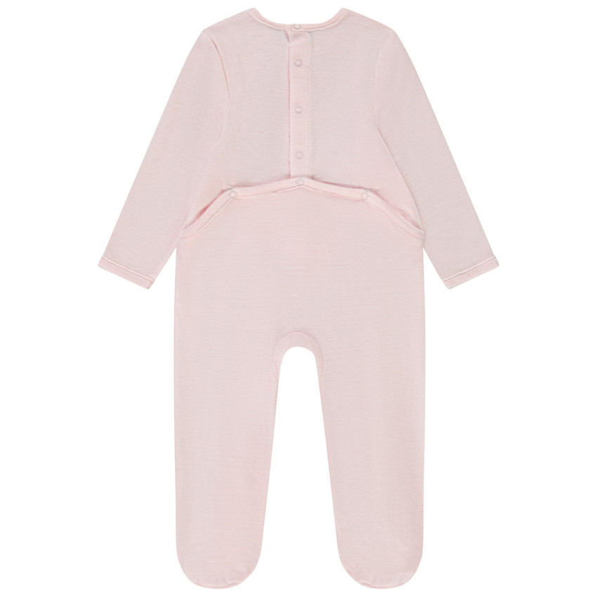 Pelele de terciopelo con estampado fantasía para bebé niña 