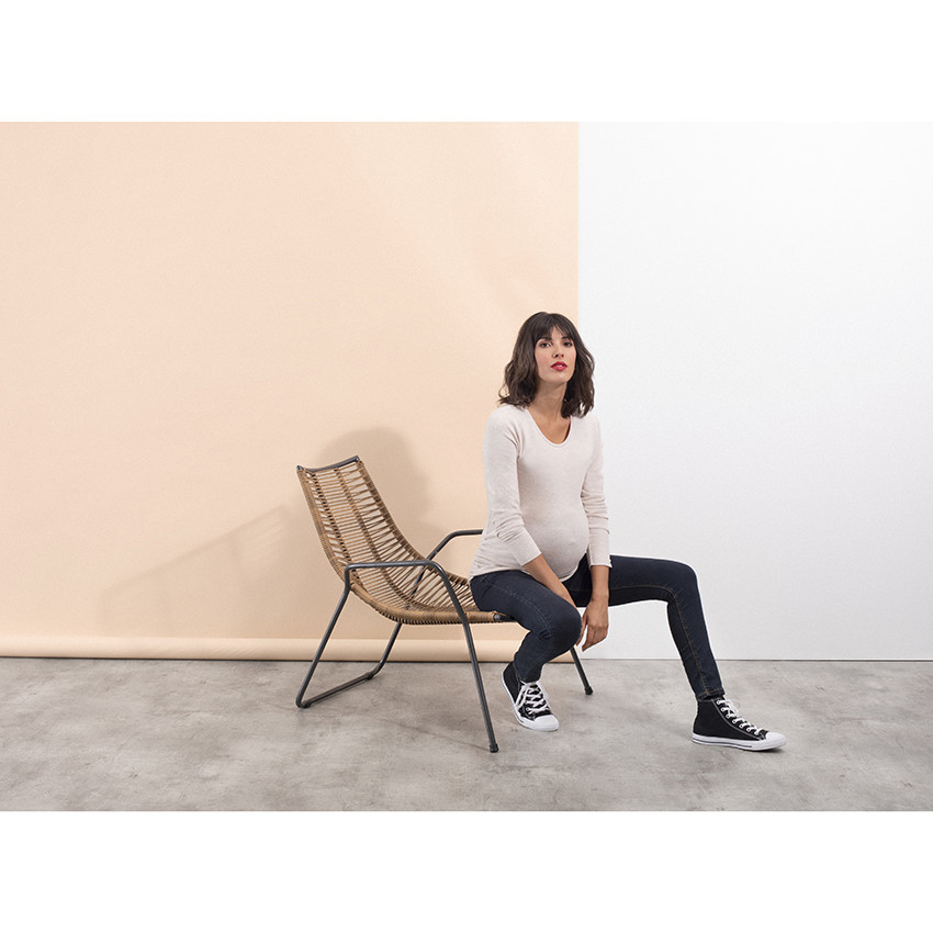 Suéter de embarazo liso de punto suave  Additional Suéter de embarazo liso de punto suave