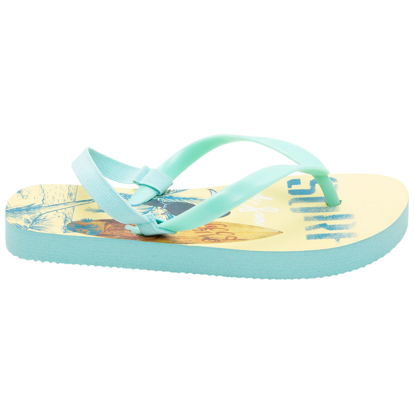 Chanclas estampado tucán y surf para niño 