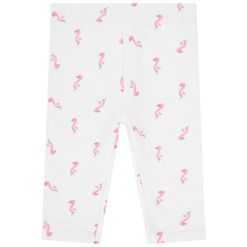 Pantalón corsario de jersey con estampado fantasía para bebé niña 