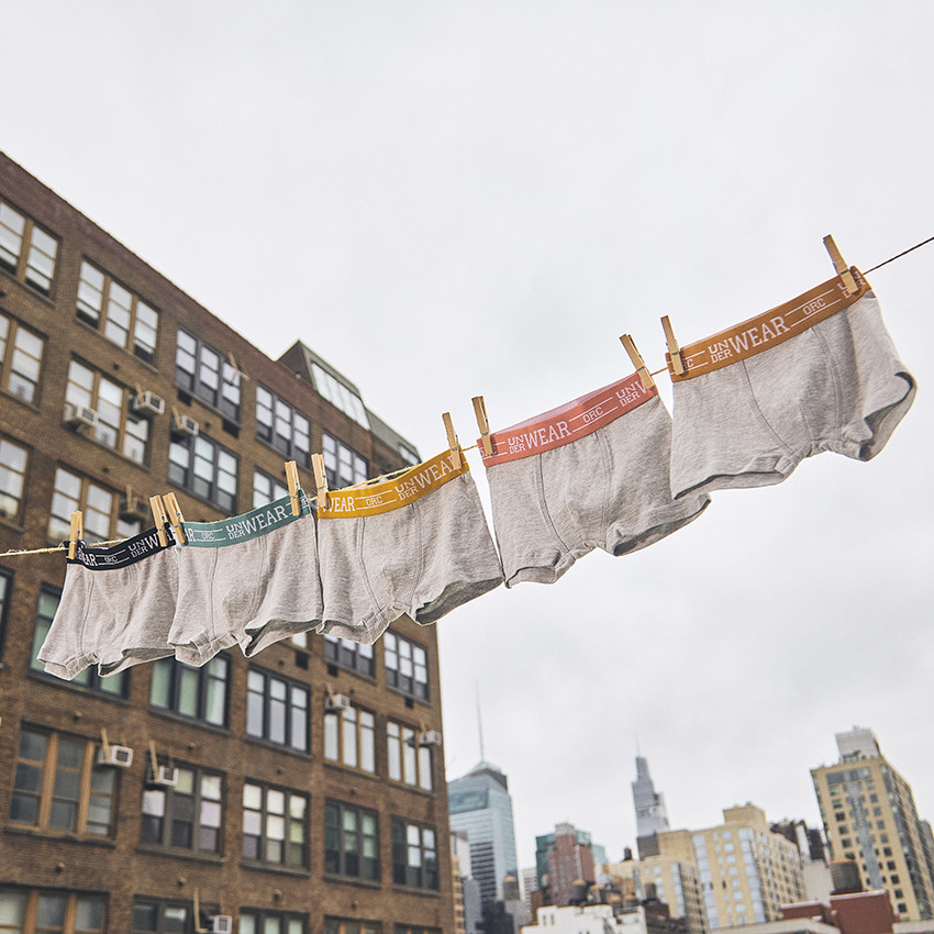 Pack de 5 bóxers lisos con cinturas de colores para niño 
