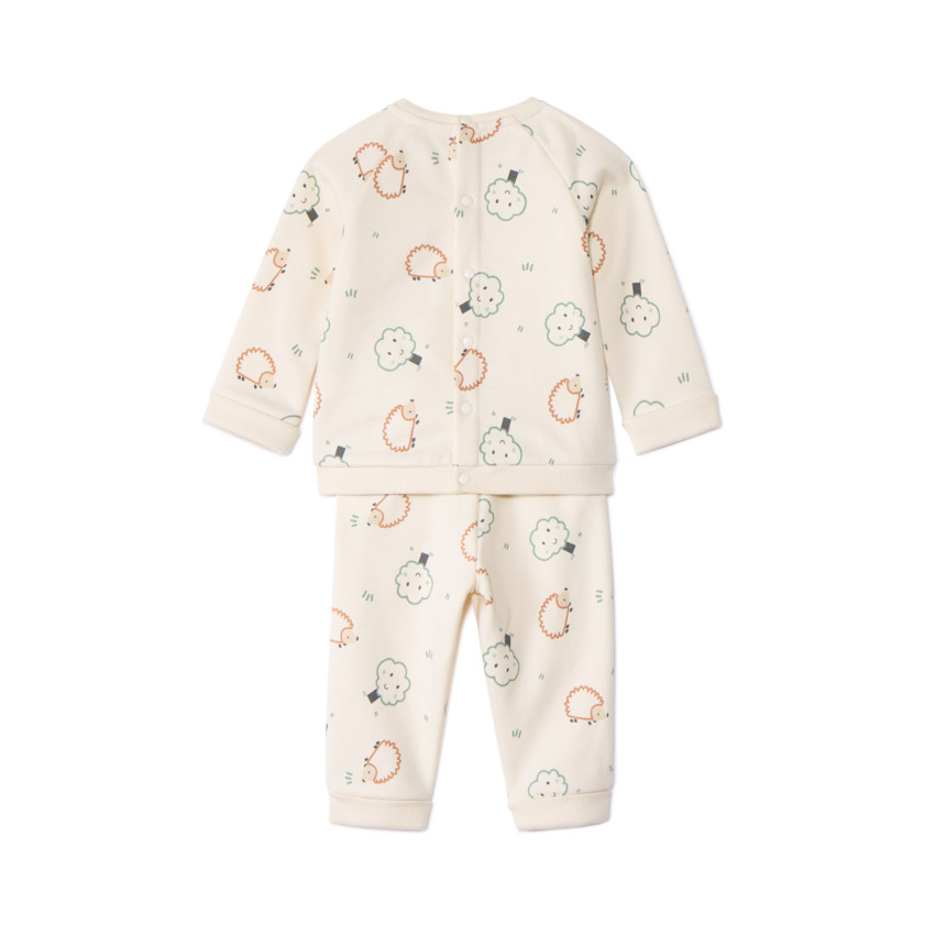 Ensemble jogging imprimé arbres/hérissons pour bébé garçon 