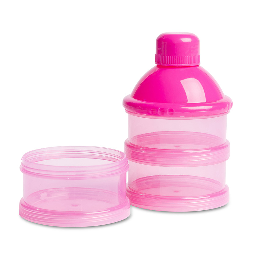 Caja dosificador de leche 3 piezas - Rosa 