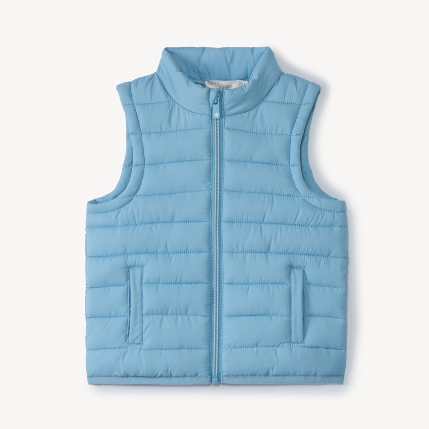 Chaleco acolchado liso sin mangas para bebé niño 