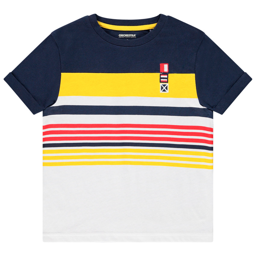 Camiseta manga corta rayas 