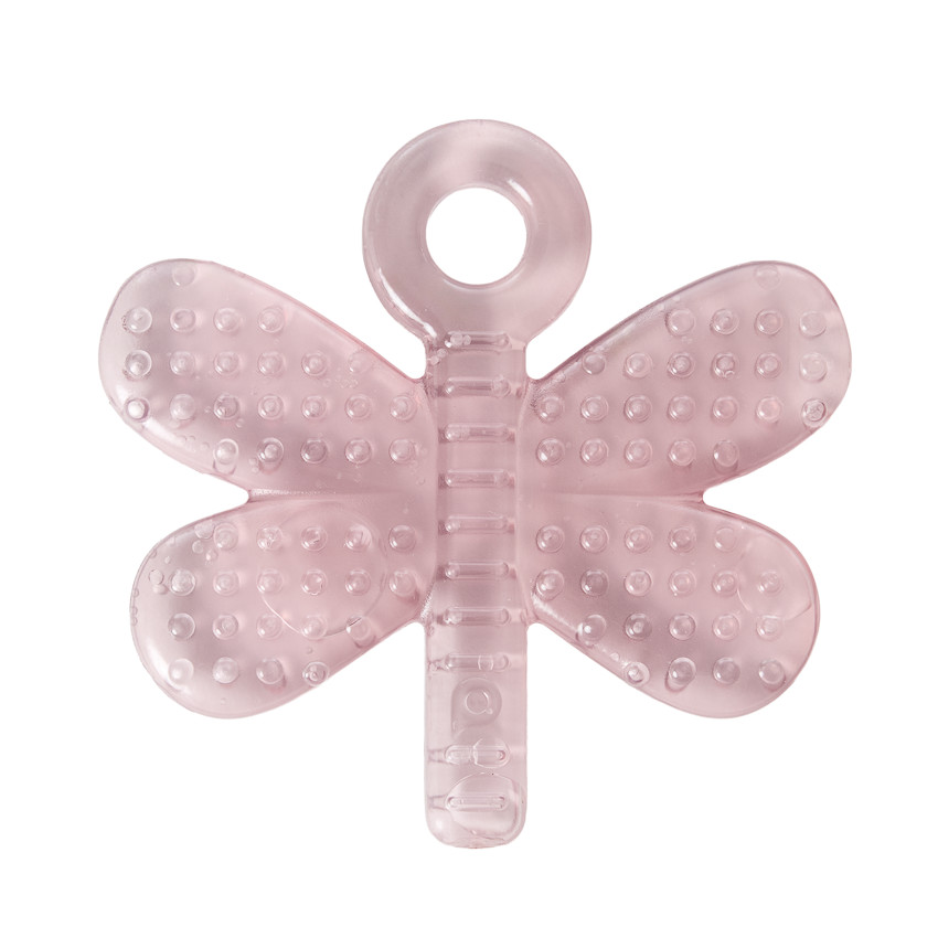 Mordedor refrigerable Libélula rosa 