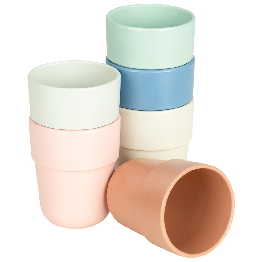 Vaso de fibra de bambú - Terracota 