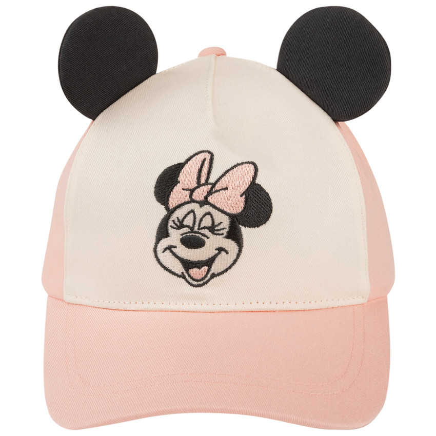 Gorra Minnie Disney con orejas 3D y bordado para niña 