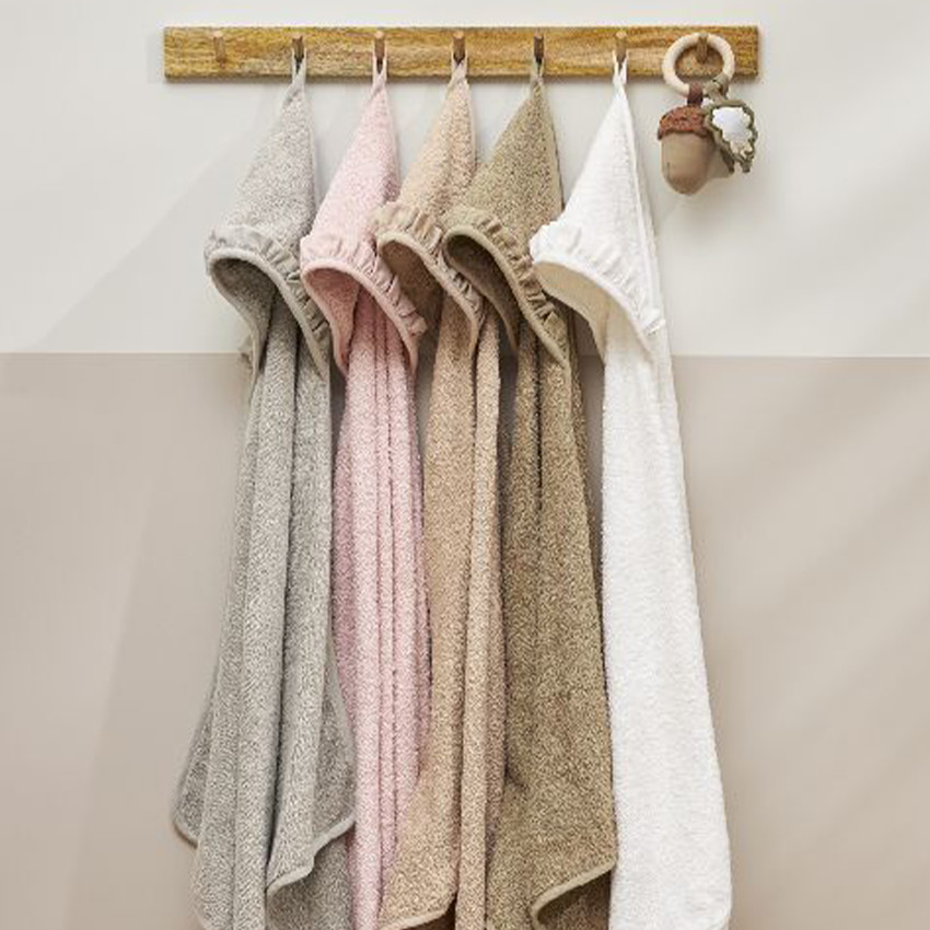 Capa de baño con volante Terry Soft Pink 