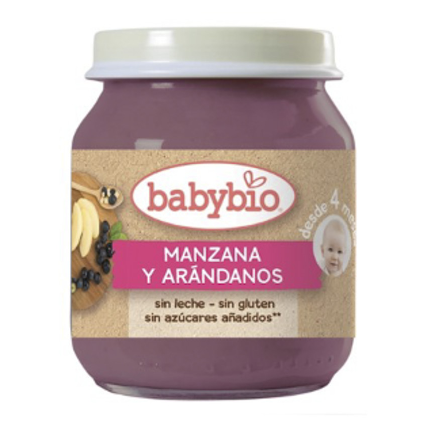 Babybio Manzana Arándanos 130g 