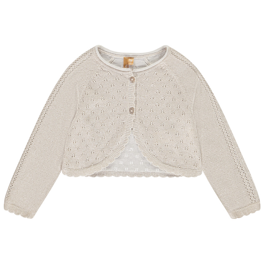 Chaqueta de punto con mangas largas para bebé niña 