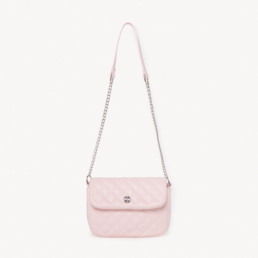 Bolso de hombro de efecto cuero acolchado para niña 