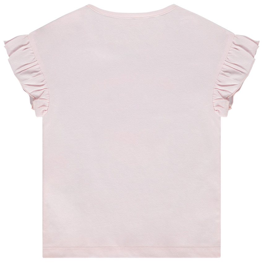 Camiseta de manga corta con estampado de Marie Disney y lentejuelas para bebé niña 