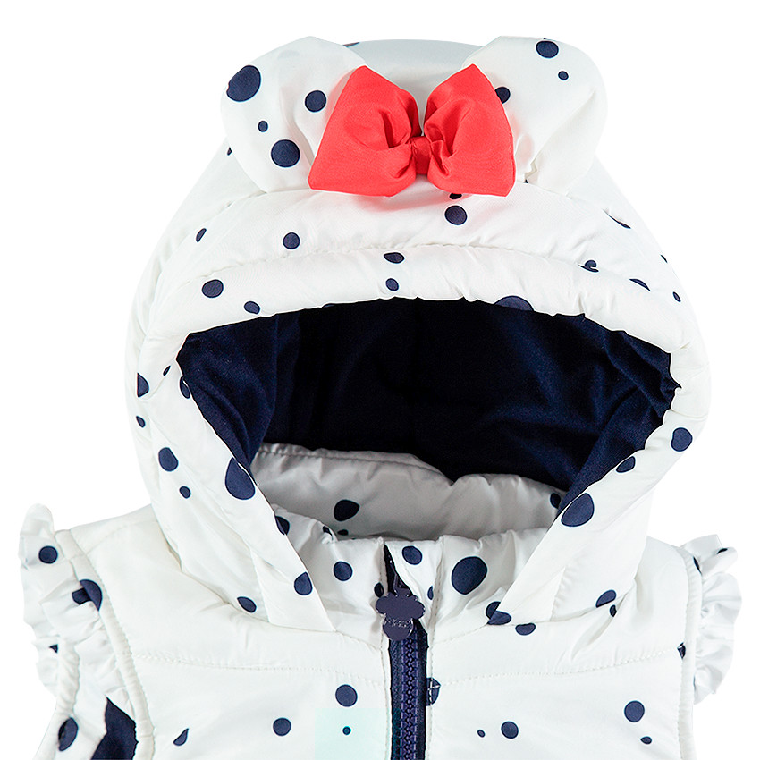Chaleco anorak con forro de punto con lunares y orejas ©Disney Minnie 