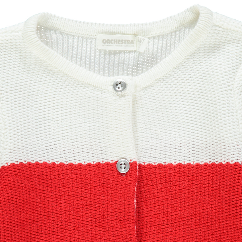 Chaqueta de punto tricolor 