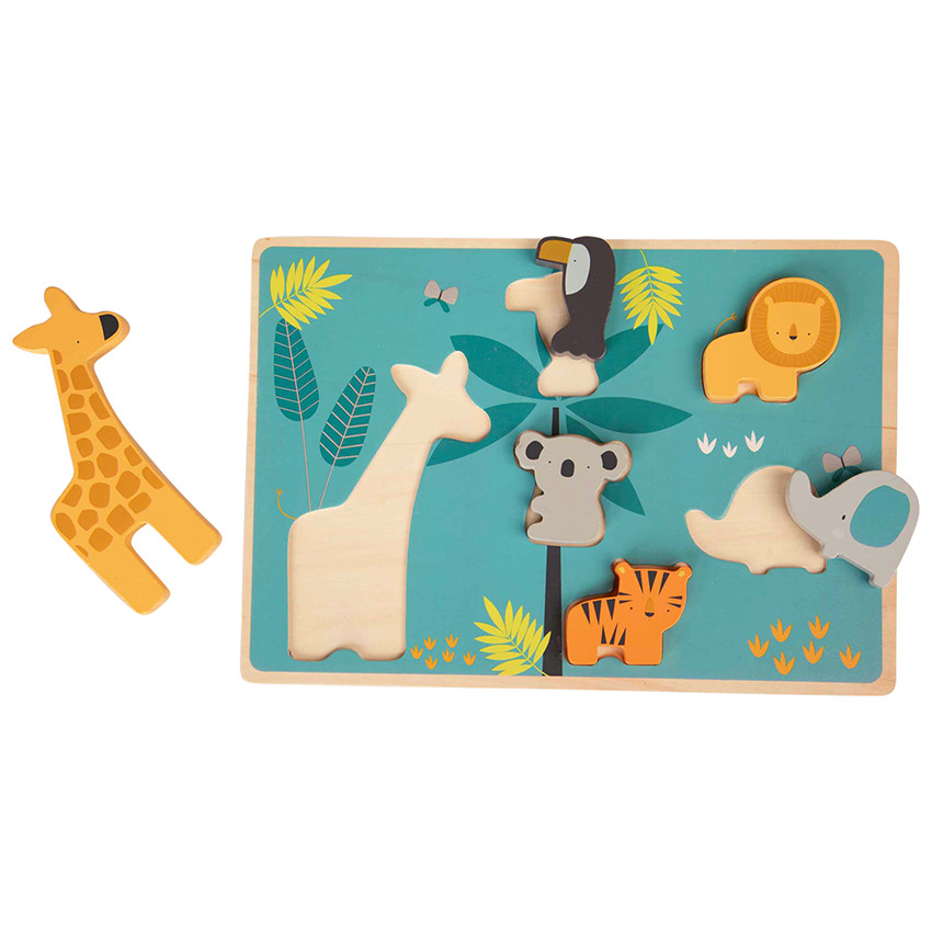 Puzzle de 6 piezas - Crazy jungle 