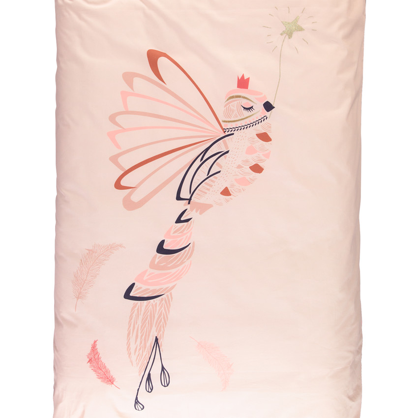 Juego de cama con funda nórdica y funda de almohada Magic Bird 