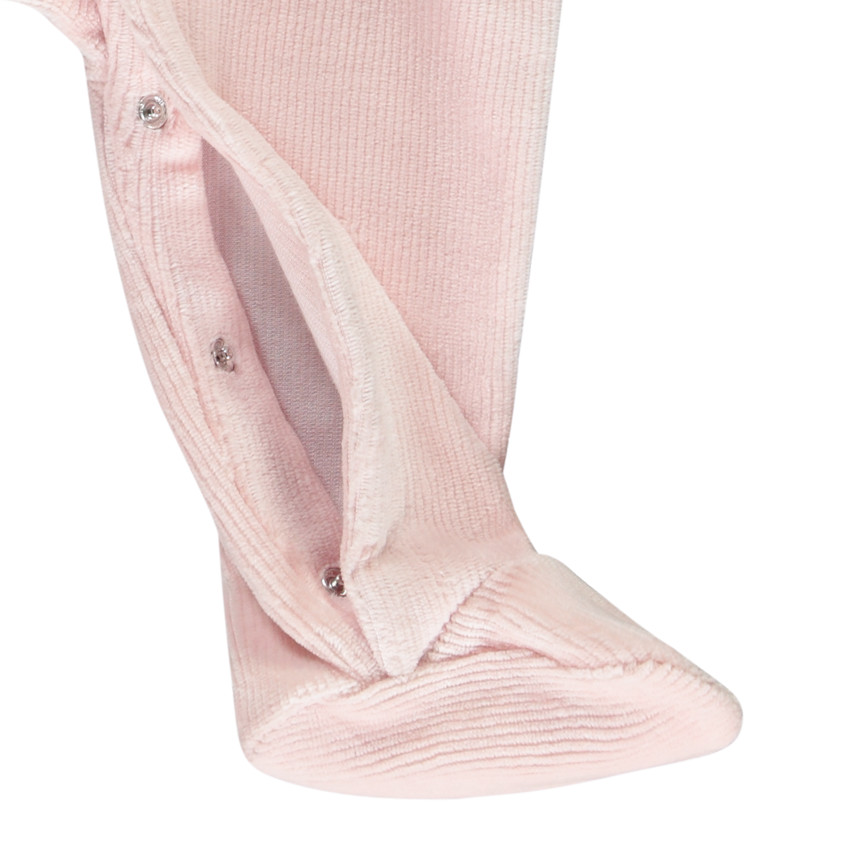 Pelele efecto 2 en 1 de terciopelo acanalado para bebé niña 