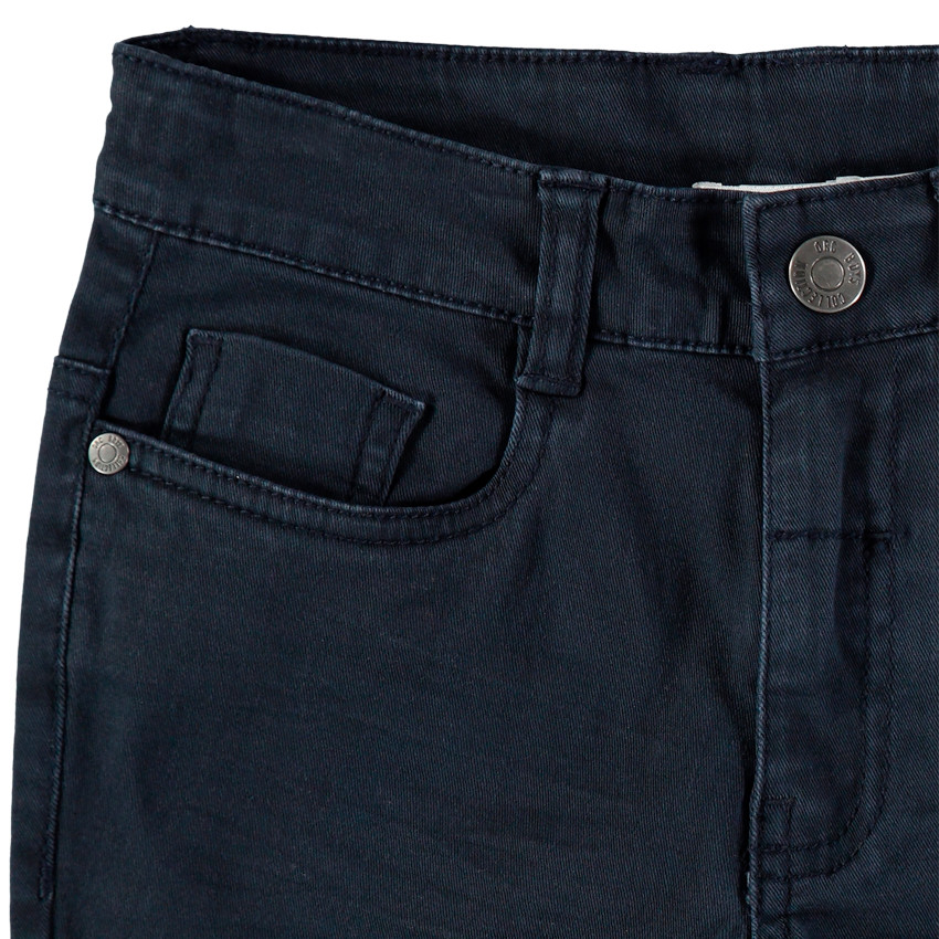 Pantalón con bolsillos liso con efecto desgastado y arrugado Main Pantalón con bolsillos liso con efecto desgastado y arrugado