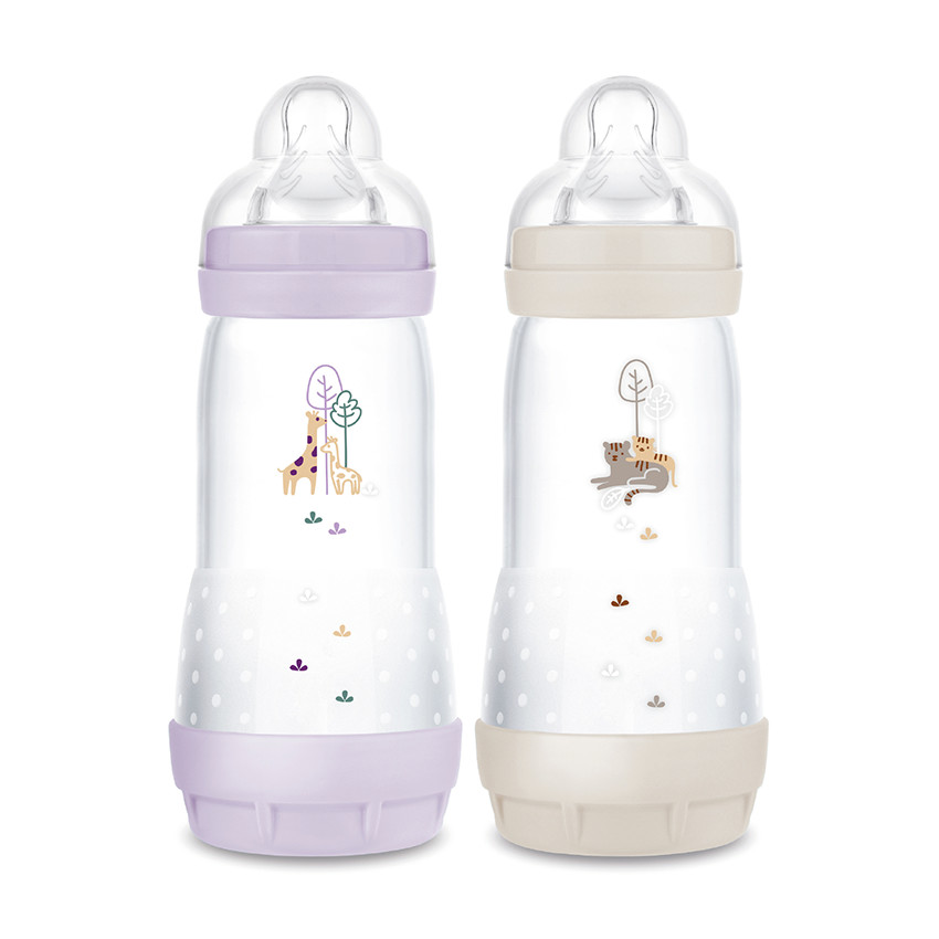 Biberón Easy Start anticólicos 320 ml lote de 2 uds  lila/arena 