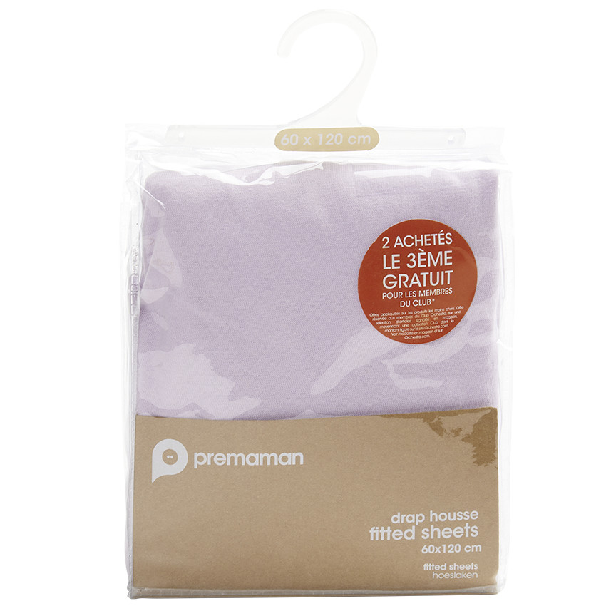 Sábana bajera de jersey 60 x 120 cm 