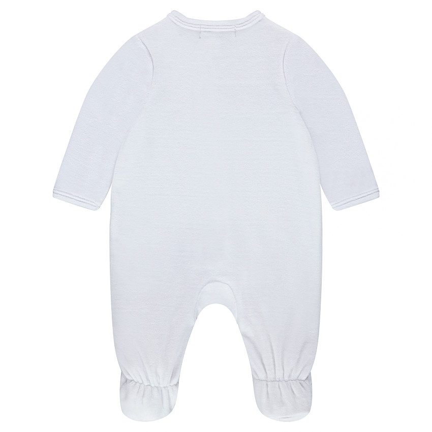 Pelele de terciopelo bordado Feather 