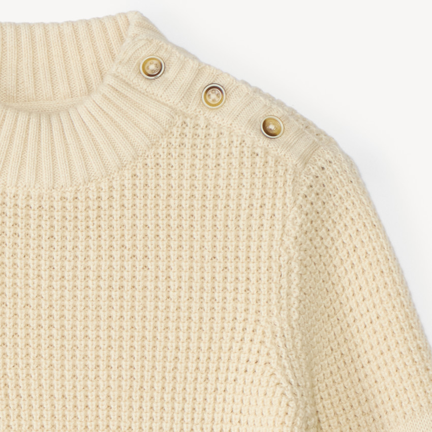 Suéter de cuello alto para bebé niño 