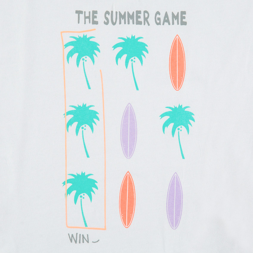 Conjunto con camiseta y bermudas con estampado de palmeras y surf  Additional Conjunto con camiseta y bermudas con estampado de palmeras y surf