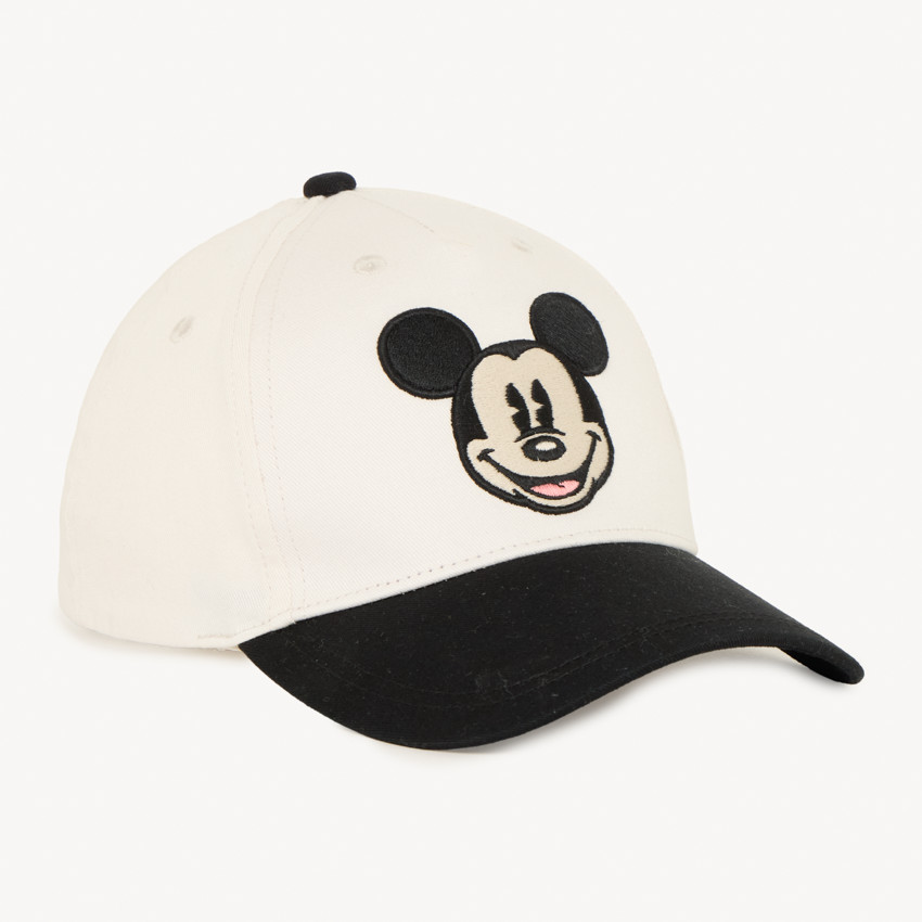 Gorra bicolor bordada de Mickey Mouse Disney para niño. 