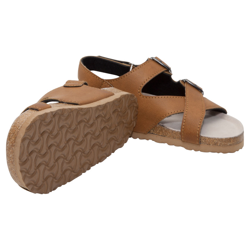 Sandalias de efecto camel y hebillas de fantasía de la 28 a la 35 