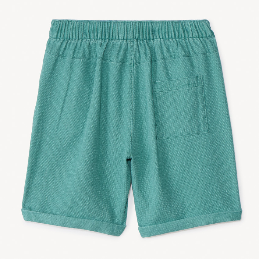 Bermudas lisas de tela para niño 