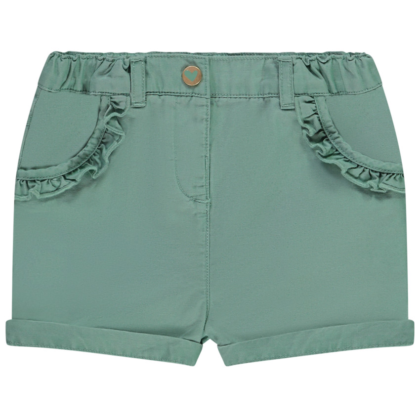 Short con bolsillos para bebé niña 