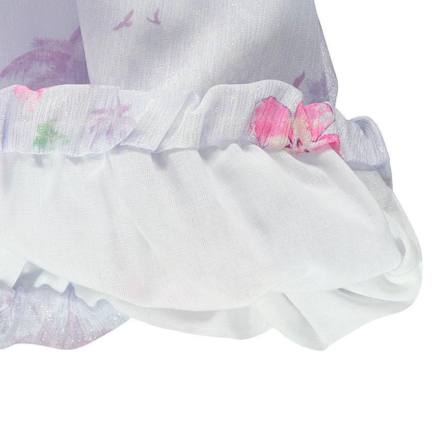 Vestido sin mangas con estampado de flores 