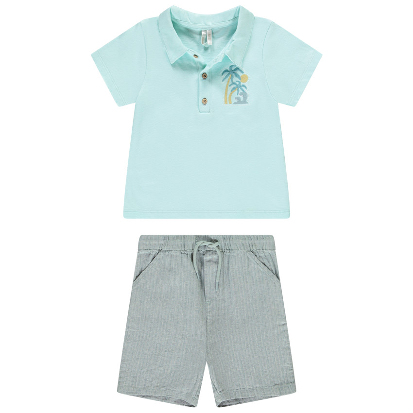 Conjunto de 2 piezas con bermuda fantasía para bebé niño  Additional Conjunto de 2 piezas con bermuda fantasía para bebé niño