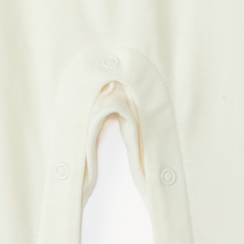 Body long à manches longues uni pour bébé 