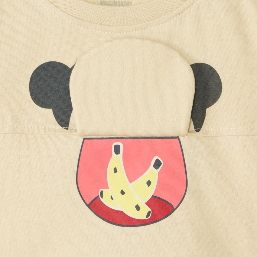 Camiseta de manga corta con estampado divertido para bebé niño. 
