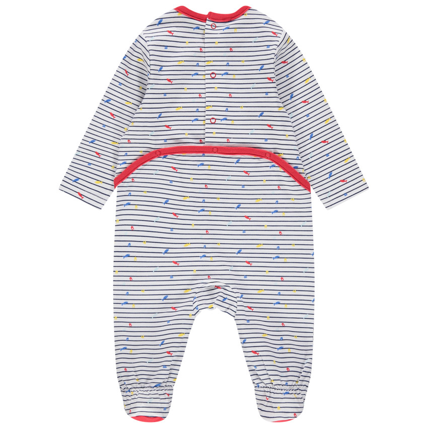 Lote de 2 peleles de algodón estilo marinero para bebé niño 