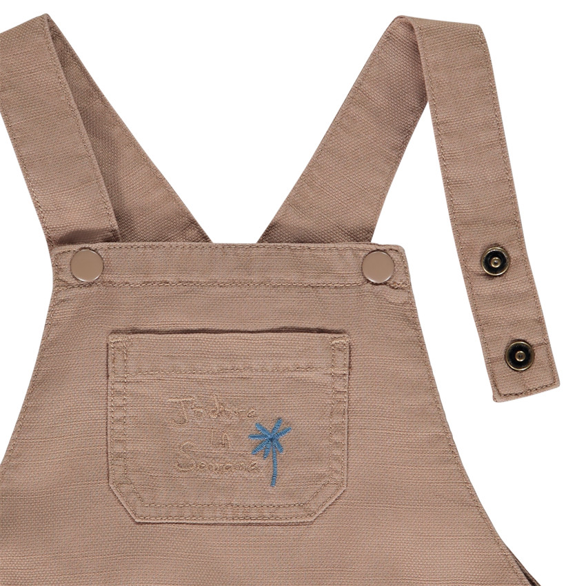 Conjunto de 2 piezas con peto corto para bebé niño 