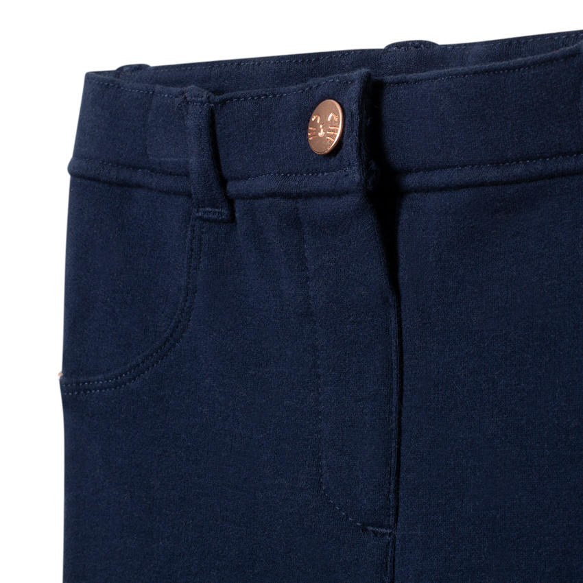 Pantalones jegging azul marino lisos para niño  Additional Pantalones jegging azul marino lisos para niño
