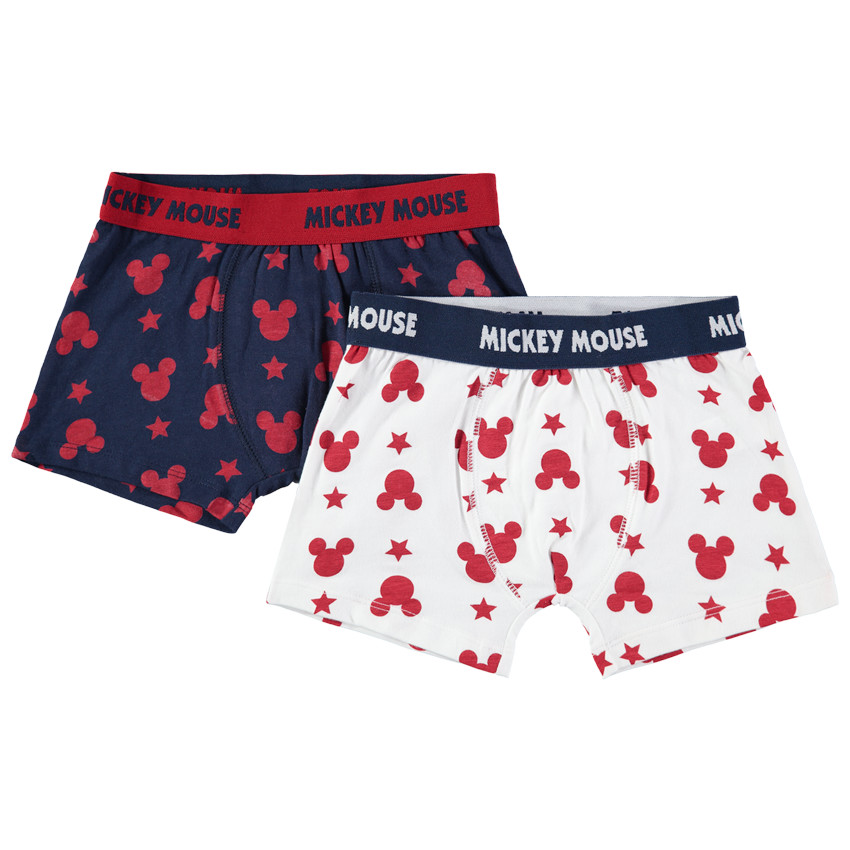 Pack de 2 bóxers de algodón con estampado de Mickey Disney  Additional Pack de 2 bóxers de algodón con estampado de Mickey Disney