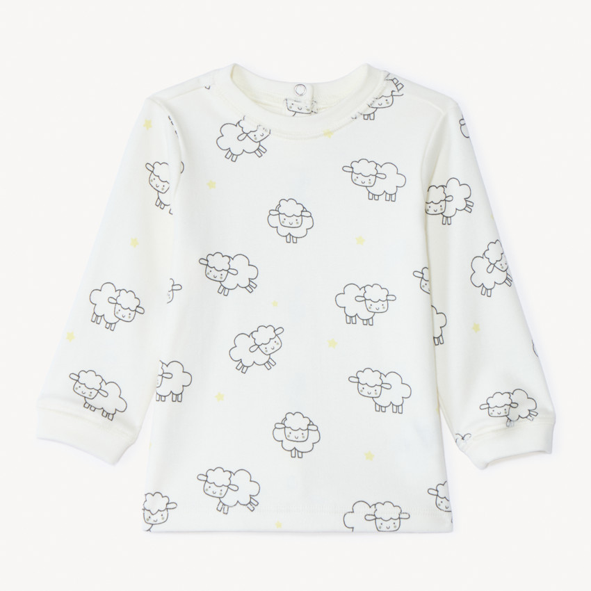 Ensemble 2 pièces motif moutons pour bébé garçon 