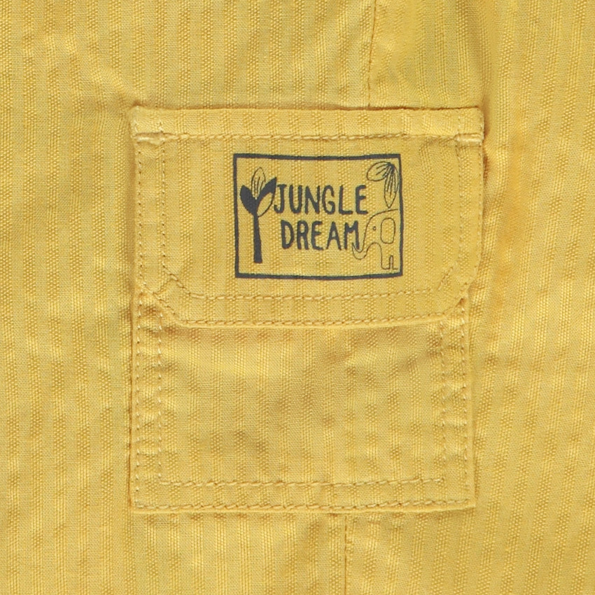 Conjunto camiseta sin mangas con estampado de animales + bermuda para bebé niño 