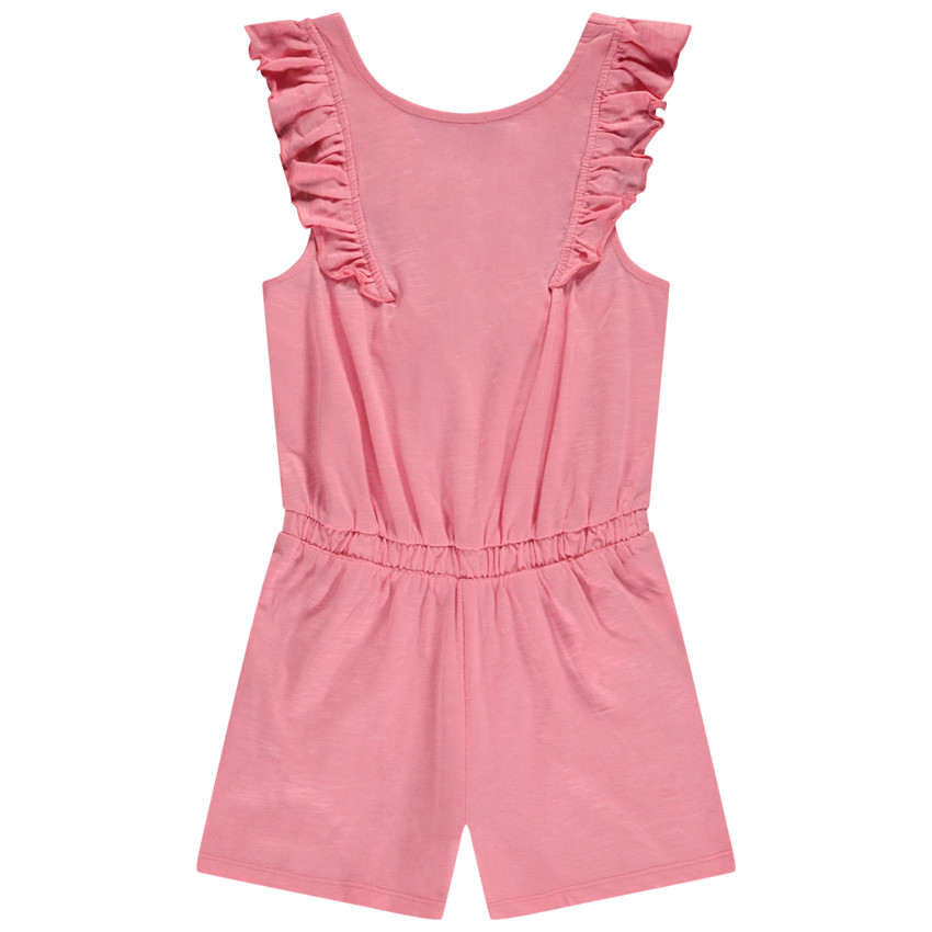 Combishort liso con tirantes ajustables en la espalda para niña 