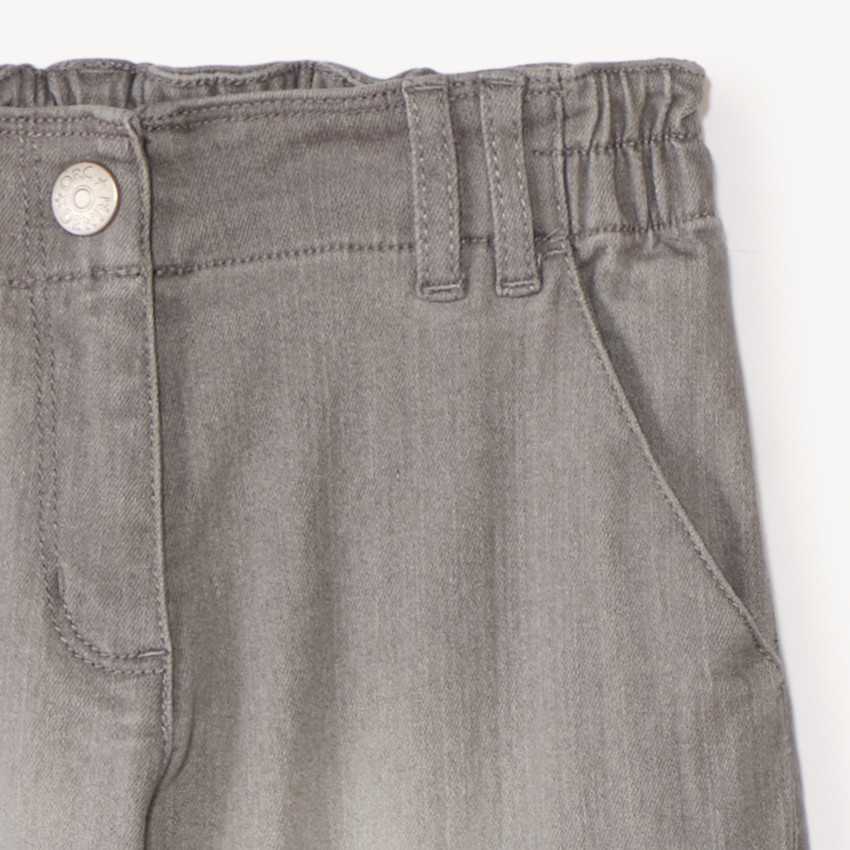 Pantalones anchos con bolsillos cargo niña 