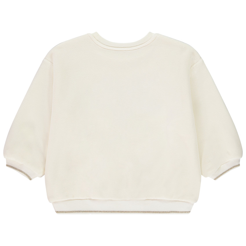 Sweat micropolaire fantaisie oversize pour bébé fille 