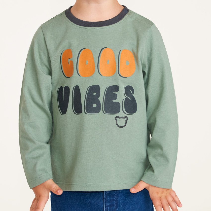 Camiseta de manga larga para bebé niño 