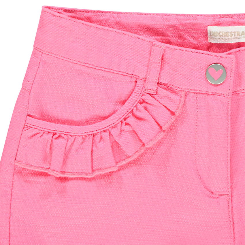 Short con detalle de volantes 